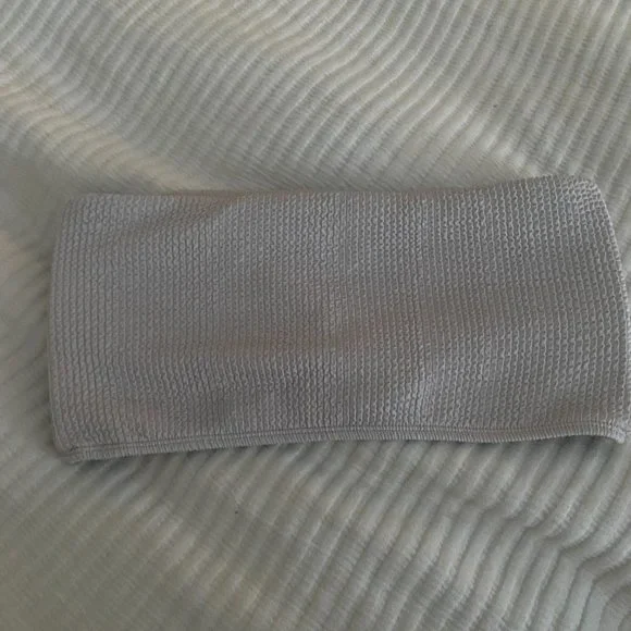 MONDAY SWIMWEAR Oat Crinkle Set x Bora Bora Bandeau Top + Byron Bottom (NWOT) - Picture 10 of 13